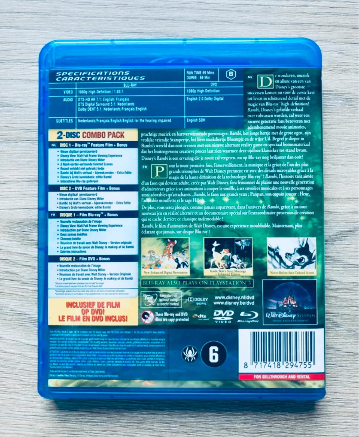 Edição de diamante em Blu-ray DVD da Disney Bambi. – photo 4